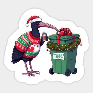 Xmas Bin Chicken Sticker